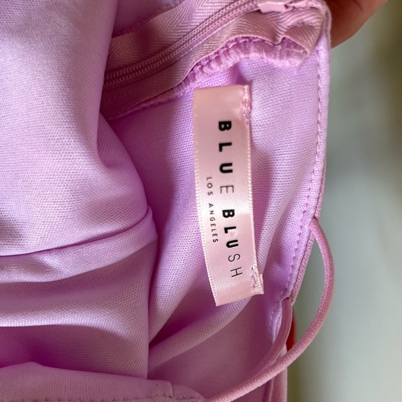 Blue Blush Lavender Dress with side openings - Picture 3 of 4